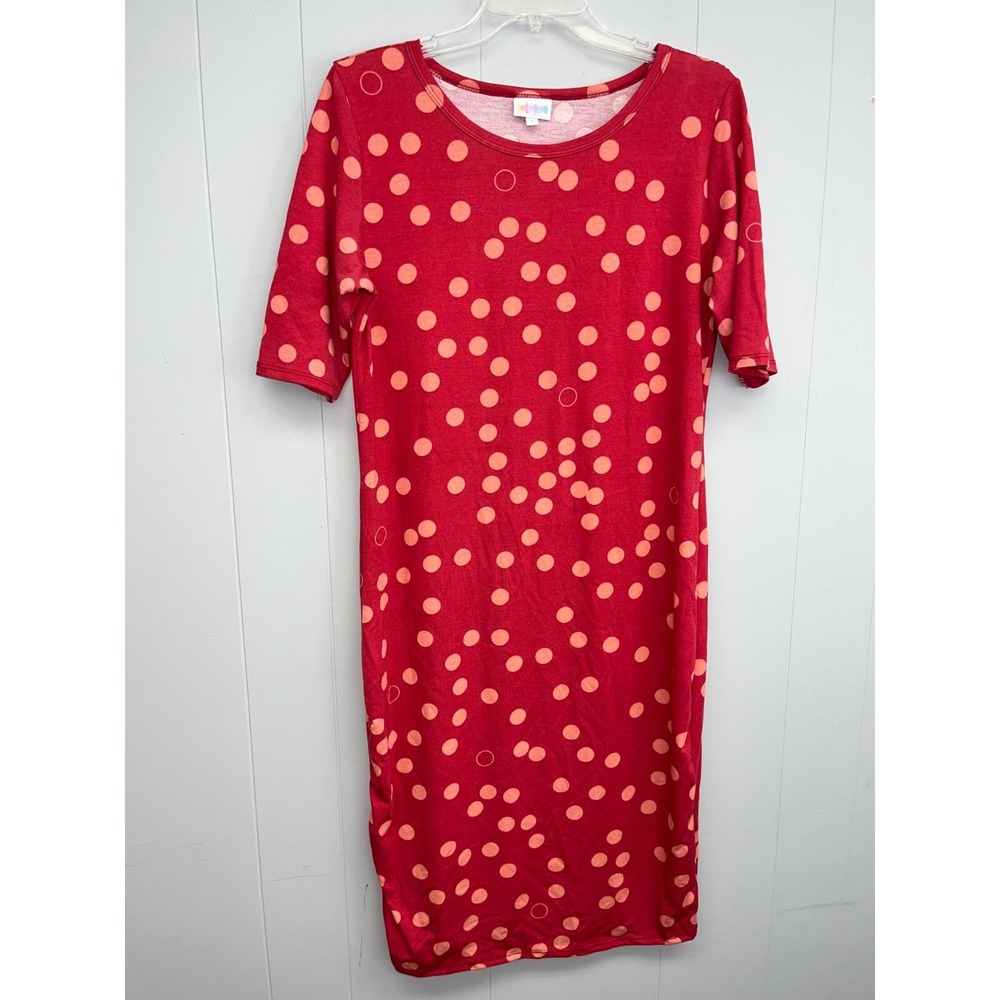 Lularoe Julia Polka Dot‎ Short Sleeve Dress Large
